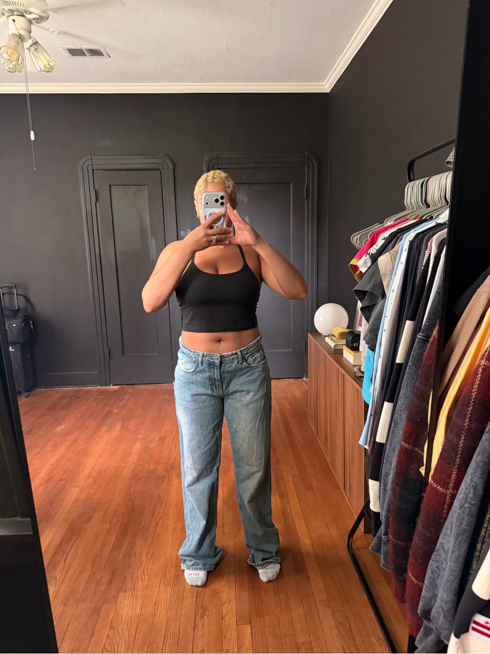 Zara Light Blue Boyfriend Jeans